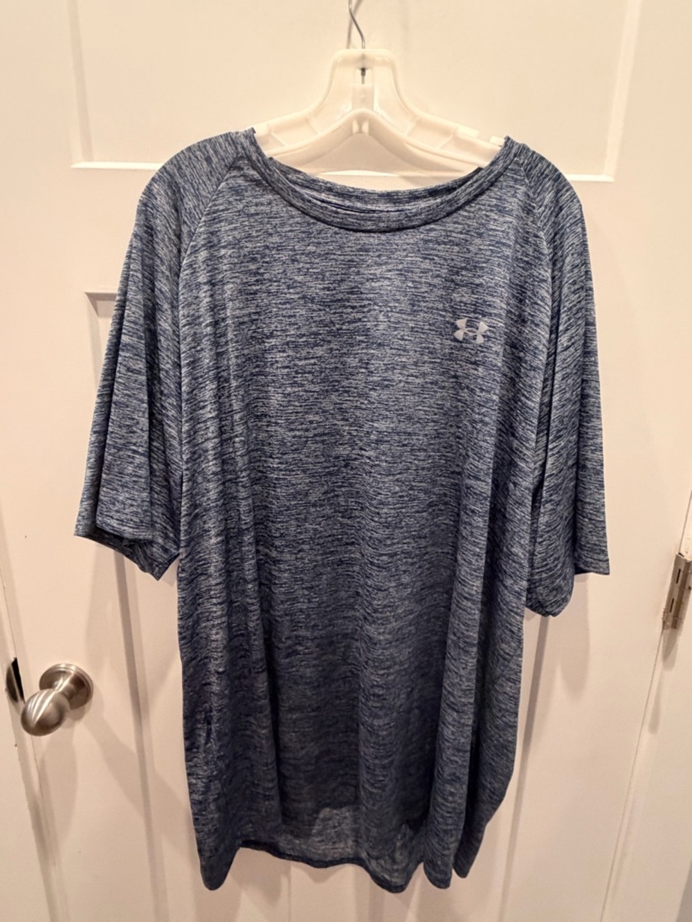 Under Armour Tech Tee 4XLT Blue Loose Fit Performance Shirt Big Tall